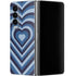 Blue Heart Pattern Galaxy Z Fold4 5G Skin